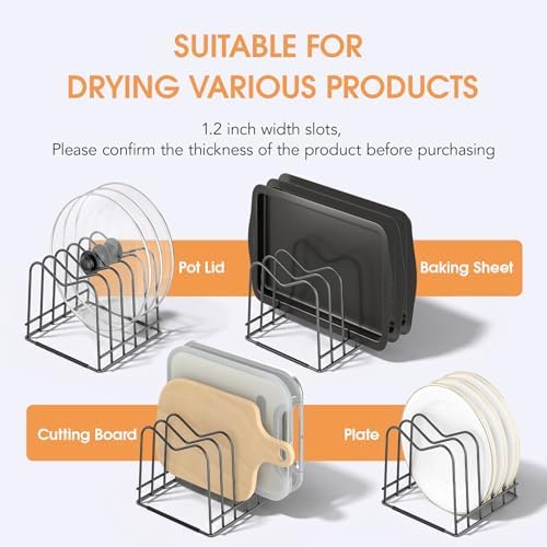 ORDORA 2PC Cutting Board Organizer Holder, Baking Sheet Rack for Kitchen