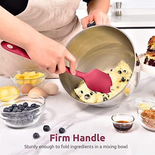 U-Taste 14in Extra Large Silicone Spatula, 600°F Heat Proof Scraper, Red