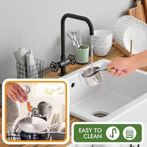 HOTEC 10-Pack Measuring Cups & Spoons Set, Multicolor