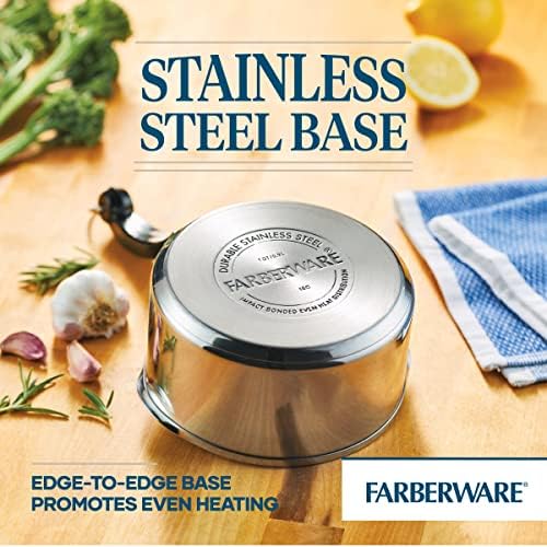 Farberware Classic Series Stainless Steel Sauce Pan with Lid, 1-Quart