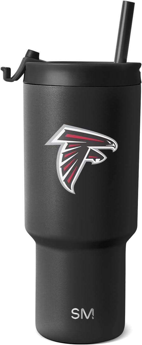Simple Modern Officially Licensed NFL 30oz Tumbler with Flip Lid and Straws | Football Insulated Stainless Steel Cup | Gifts for Men Women | Trek Collection