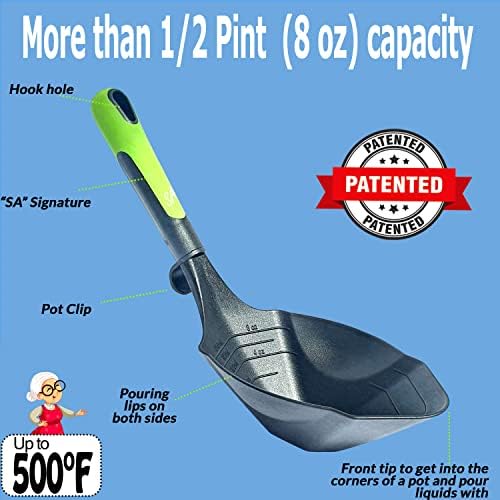 Supa Ant Jar lifter and Canning Ladle 1/2 Pint Capacity - Canning Supplies with Magnetic lid lifter + Bubble Popper (Assembled in USA)