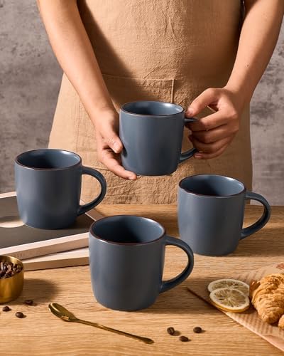 famiware Mercury Coffee Mugs 13 oz, Coffee Mugs Set of 8 with Handle