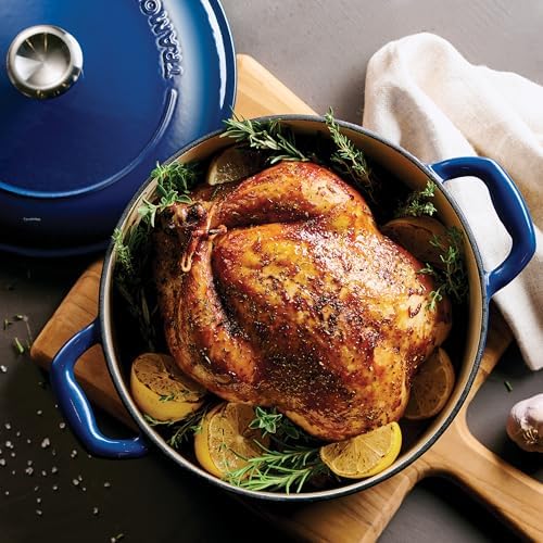 Tramontina Bestow Enameled Cast Iron 5.5-Qt Round Dutch Oven Pot with Lid