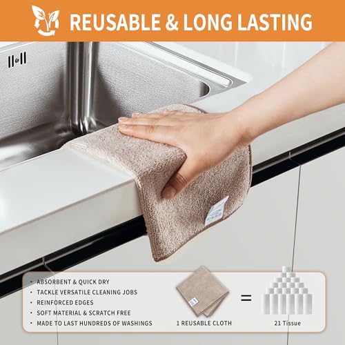 MR.SIGA Microfiber Cleaning Cloths, Streak Free Microfiber Towels, 12 Pack