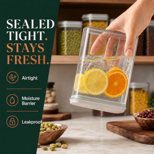 12-Piece Airtight Food Storage Containers, Pantry Canister Set