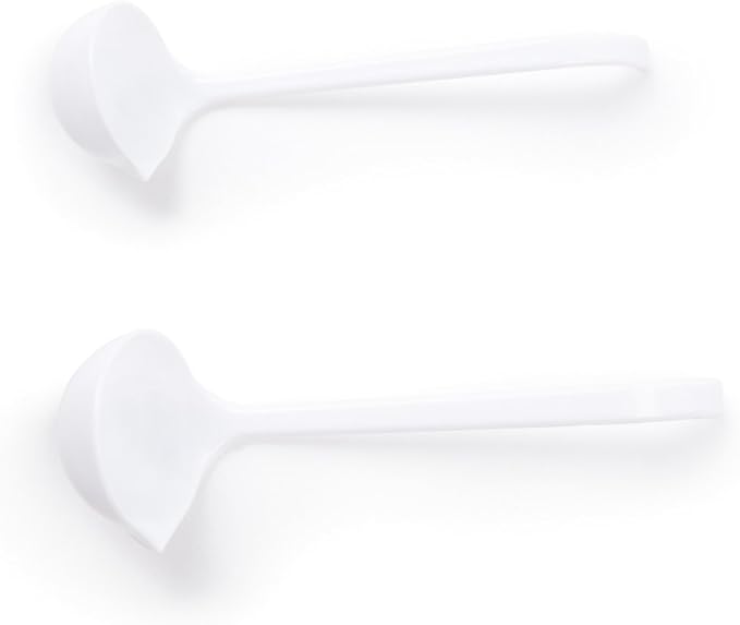 Fox Run Mini Ladle Set, Plastic, 2-Piece, Regular White
