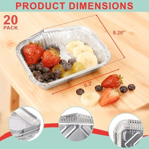 20 Packs 62006 Drip Pan Liners for Napoleon TravelQ 285 Series Gas Grill