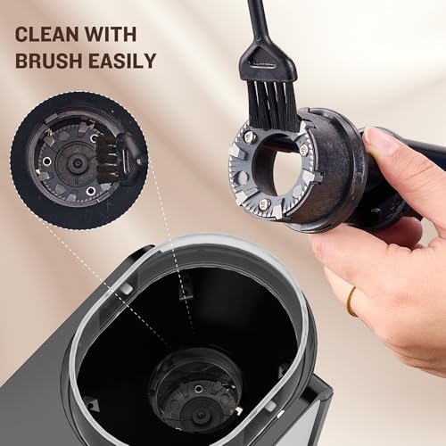 AYCHIRO Burr Coffee Grinder, Adjustable Coffee Bean Grinder Electric with 14 Grinding Settings,2-12 Cups for Espresso, Drip Coffee and French Press