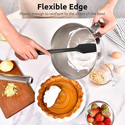 U-Taste 14in Extra Large Silicone Spatula, 600°F Heat Resistant, Black