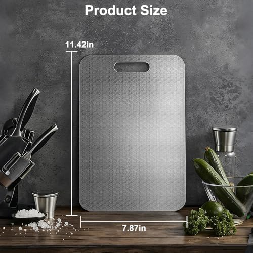 Titanium Cutting Board, 100% Pure Titanium Cutting Boards for Kitchen