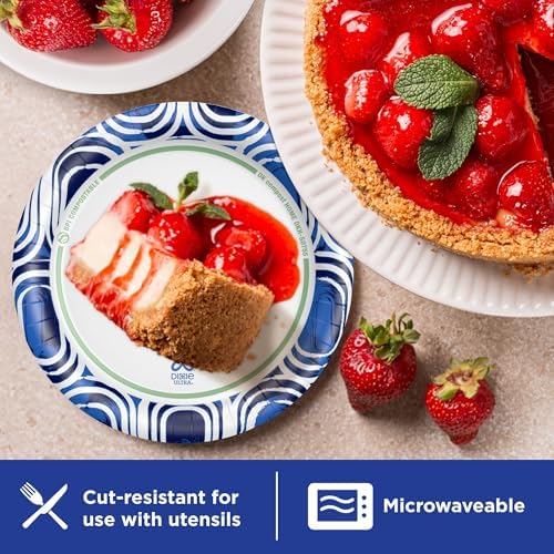 Dixie Ultra Small Paper Plates, Heavy Duty Disposable Plates, 6 7/8", 44 Ct
