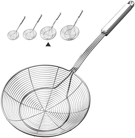 YFWOOD Spider Strainer Skimmer, Slotted Spoon for Cooking 7 Inch
