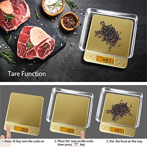 Fuzion Digital Scale .01 Gram Accuracy, 500g Small Kitchen Food Scales