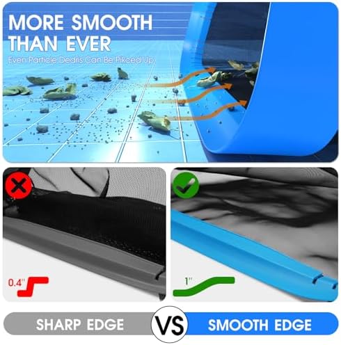 TidyMister Upgraded Full Double Layer Pool Net Rake,17.5'' - Outer Heavy Duty Self-Repair Net & Inner Fine Mesh Net for Particle Debris, Above Ground & In-ground Swimming Pools, No Poles