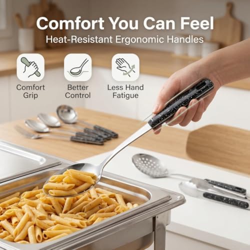 16-Piece Stainless Steel Buffet Serving Set