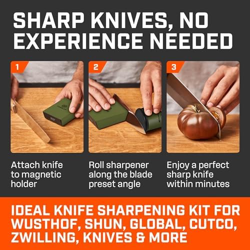 TUMBLER Pro Rolling Knife Sharpener™ (Green)