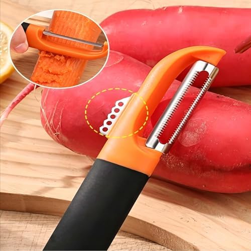 Swivel Vegetable Peeler Silicone Handle Stainless Steel for Fruit
