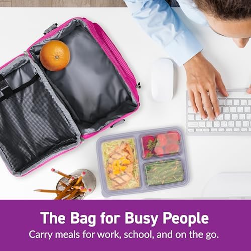 Bentgo Deluxe Insulated Lunch Bag with Adjustable Strap & Outer Pocket