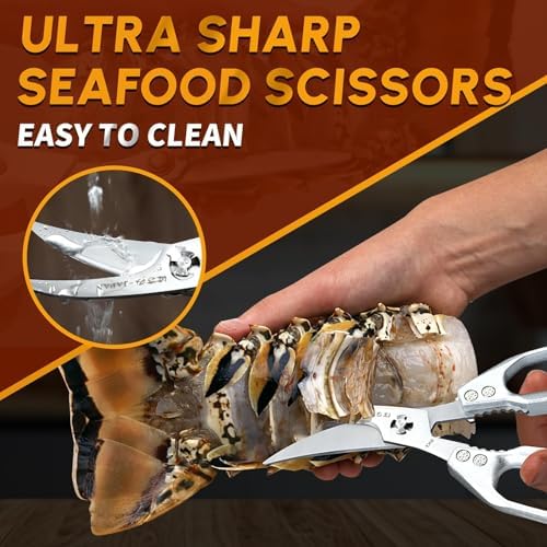 Huusk Kitchen Scissors for Food - Multifunction Kitchen Shears All Purpose