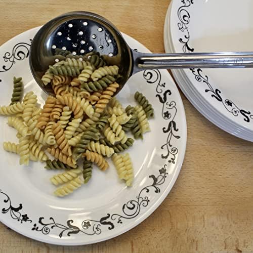 8 oz Slotted Stainless Steel Portion Control Ladle Spoodle - [Pack of 2]