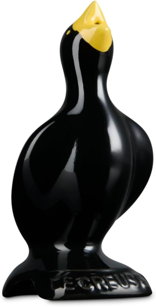 Le Creuset Stoneware Pie Bird, 3.25", Black with Yellow Beak