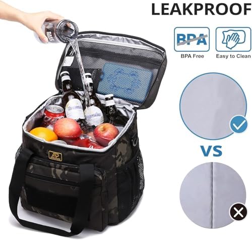 Lunch Box for Men, 22L Leakproof Tactical Lunch Bag Large Cooler for work
