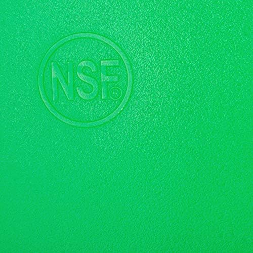 Thirteen Chefs 18x12 Green Cutting Board for Vegetable, Commercial Plastic
