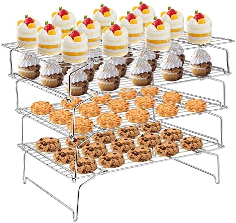 TeamFar Cooling Rack, 4-Tier Stainless Steel Wire Rack