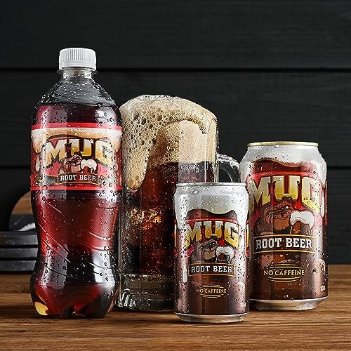 Mug Root Beer Soda, 7.5 Ounce Mini Cans, 10 Pack