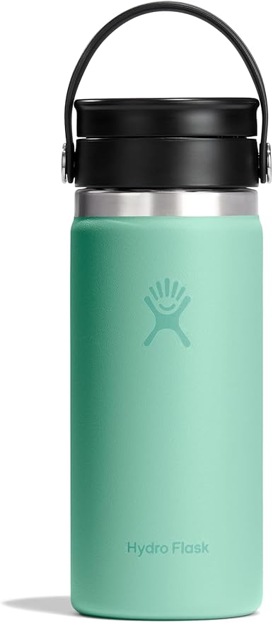 Hydro Flask Flex Sip Coffee Tumbler – Insulated Stainless Steel, Non Spill, Leak Proof Travel Coffee Cup 16 Oz Mermaid Green