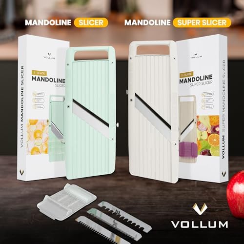 Vollum Mandoline Slicer Vegetable Cutter Stainless Steel Blades
