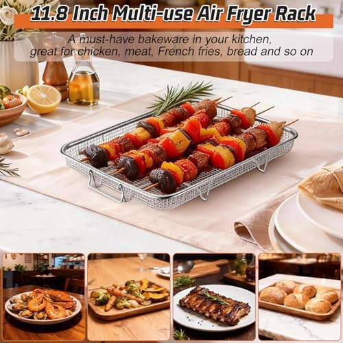P&P CHEF 11.8 Inch Air Fryer Basket for Oven, Air Fryer Rack, 1 Piece