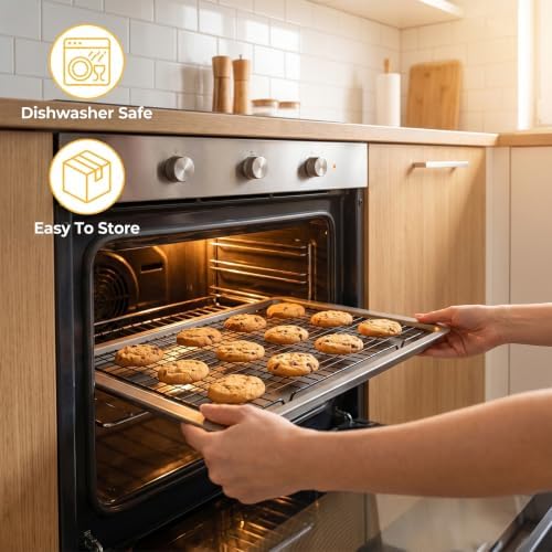 8 Packs Cooling Racks 16"x10" Baking Rack for Cooking and Baking