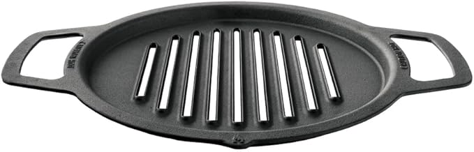 Solo Stove Ranger Cast Iron Grill Top, Cookware for Ranger fire pit, Fireplace accessory, Cooking surface: 14.25", Weight: 13 lbs