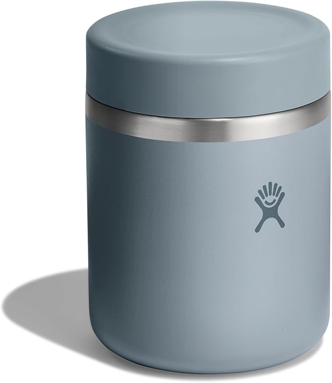 Hydro Flask Food Jar – Insulated Stainless Steel, Snack Travel Container for Hot Food & Soup 28 Oz Shale Gray