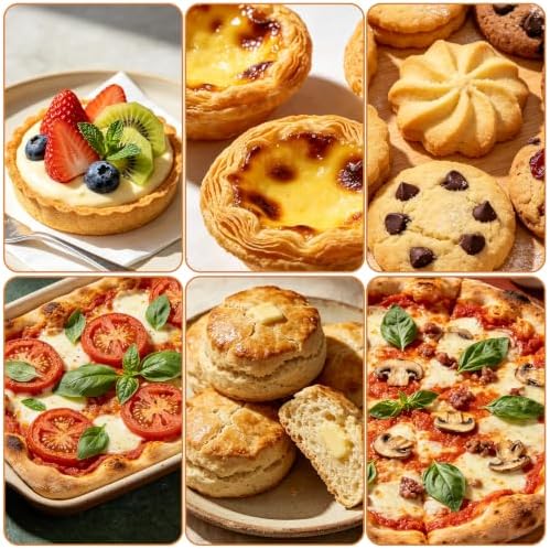 12 Pack Mini Pie Pans, 5 Inch Reusable Round Pie Tins Nonstick Small Pie Pans, Carbon Steel Round Pie Tins Small Metal Bakeware for Baking Pot Pies Cakes Quiches Tarts Desserts