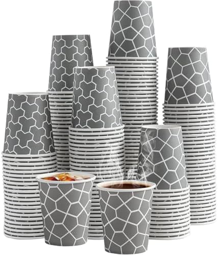 600 Pack 4 oz Paper Cups, Leak-Free Disposable Espresso Cups