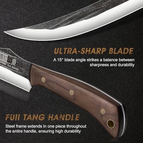 HOSHANHO Butcher Knife Set, 3PCS Knife Set of Meat & Slicing & Boning Knife