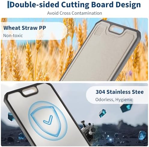 Stainless Steel Cutting Board for Kitchen Metal Chopping Board 15.2"x 10.5"
