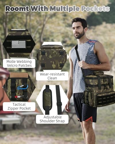 holuxer Lunch Bag & Lunch Box for Men - Tactical Large Soft