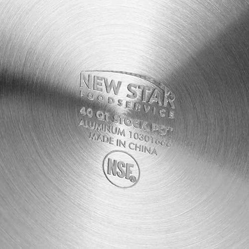New Star Foodservice 40 Qt Aluminum Stock Pot, No Cover