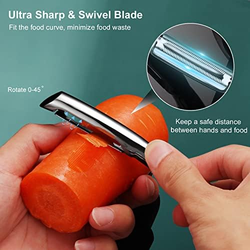 SUCCFLY Potato Peeler Stainless Steel, Premium Vegetable Peeler for Kitchen