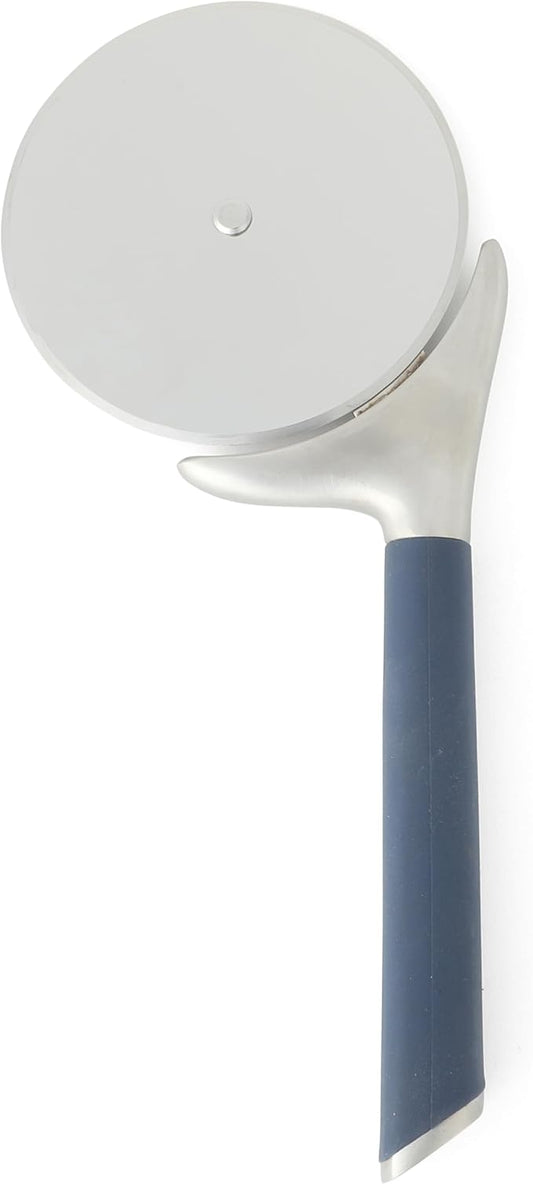 Calphalon Edge Stainless Steel Pizza Cutter w/Thermoplastic Rubber Handle - Navy Blue