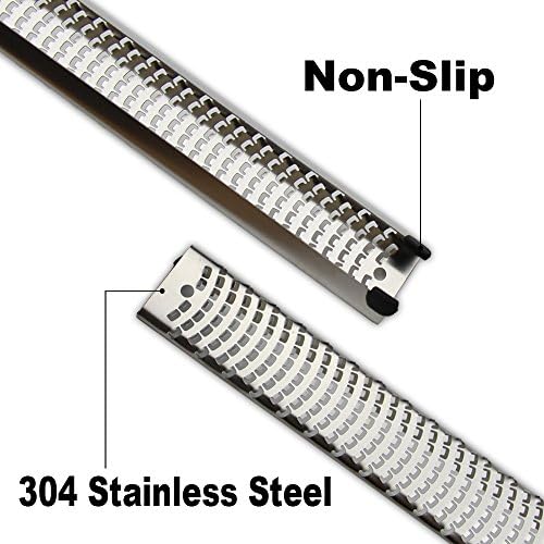 8-Inch Lemon Zester & Cheese Grater, 18/8 Stainless Steel, Black