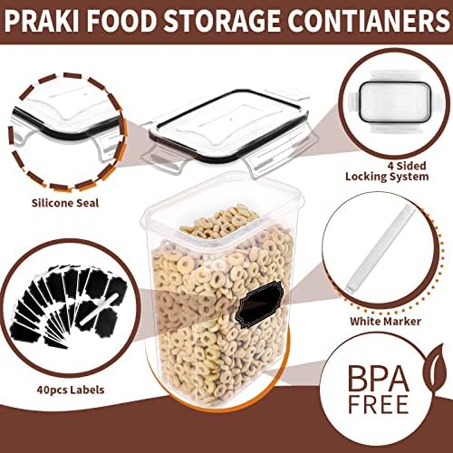 PRAKI Airtight Food Storage Containers Set with Lids - 24 PCS, BPA Free