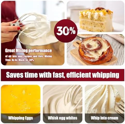 K45WW 6-Wire Whip Attachment Fits KitchenAid Tilt Head Stand Mixer - Egg Heavy Cream Beater, Cakes Mayonnaise Whisk for Kitchen Aid Mixer Accessory Replacement Parts