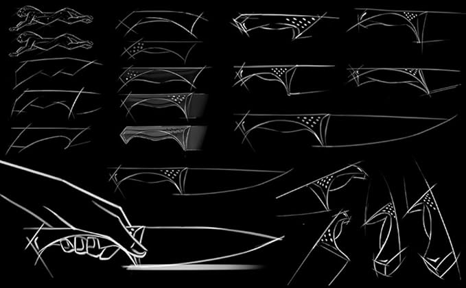 WIZEKA Kitchen Knife Set with Block: Razor Sharp 15 Pcs Professional Chef Knife Set with Knife Sharpener, Food Grade German Stainless Steel Knife Block Set, Jaguar Series