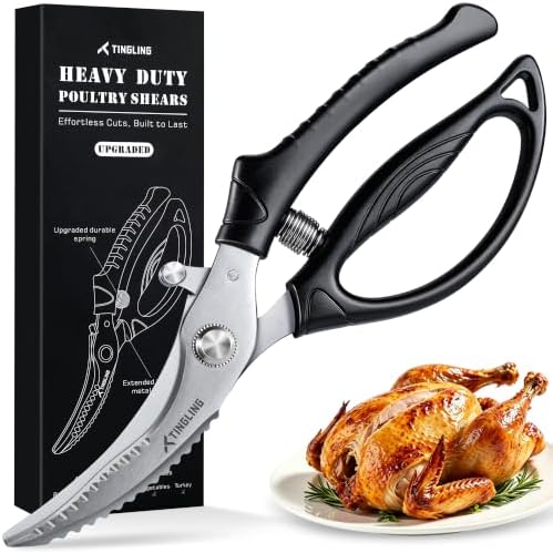 Poultry Shears Heavy Duty for Meat: Easy to Spatchcocking Kitchen Scissors