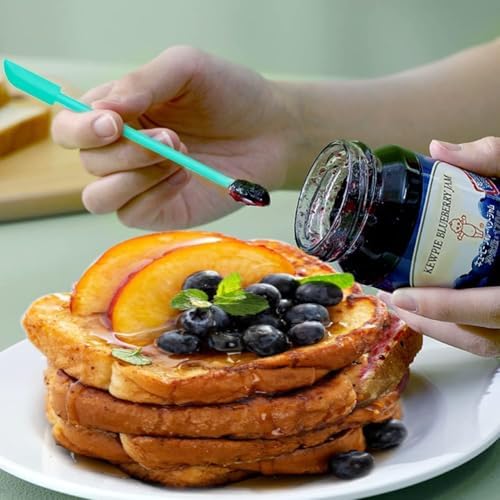 Silicone Spatula Set 6Pcs, Mini Jar Scraper for Makeup & Food